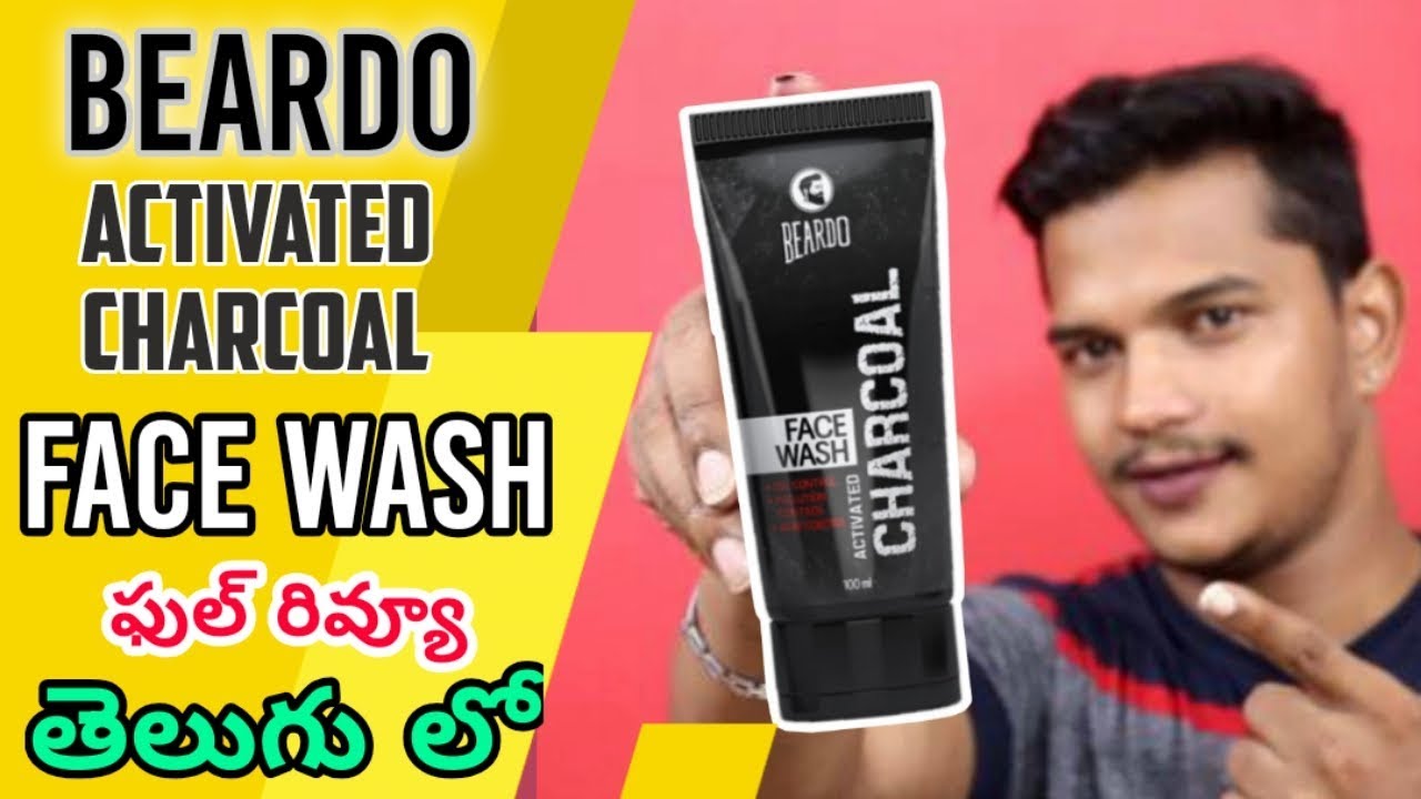 BEARDO ACTIVATED CHARCOAL FACE WASH REVIEW తెలుగు లో/ పింపుల్స్ రిమూవ్