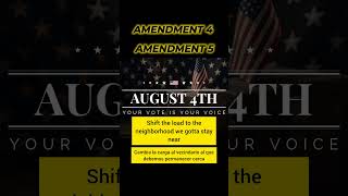 August 4th. Your Vote Matters