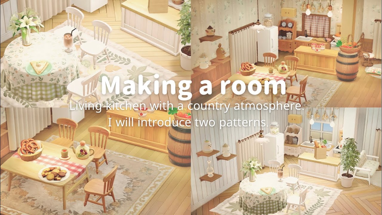 あつ森 新家具を使用したカントリーなリビングキッチン Country Living Kitchen 部屋レイアウト Youtube