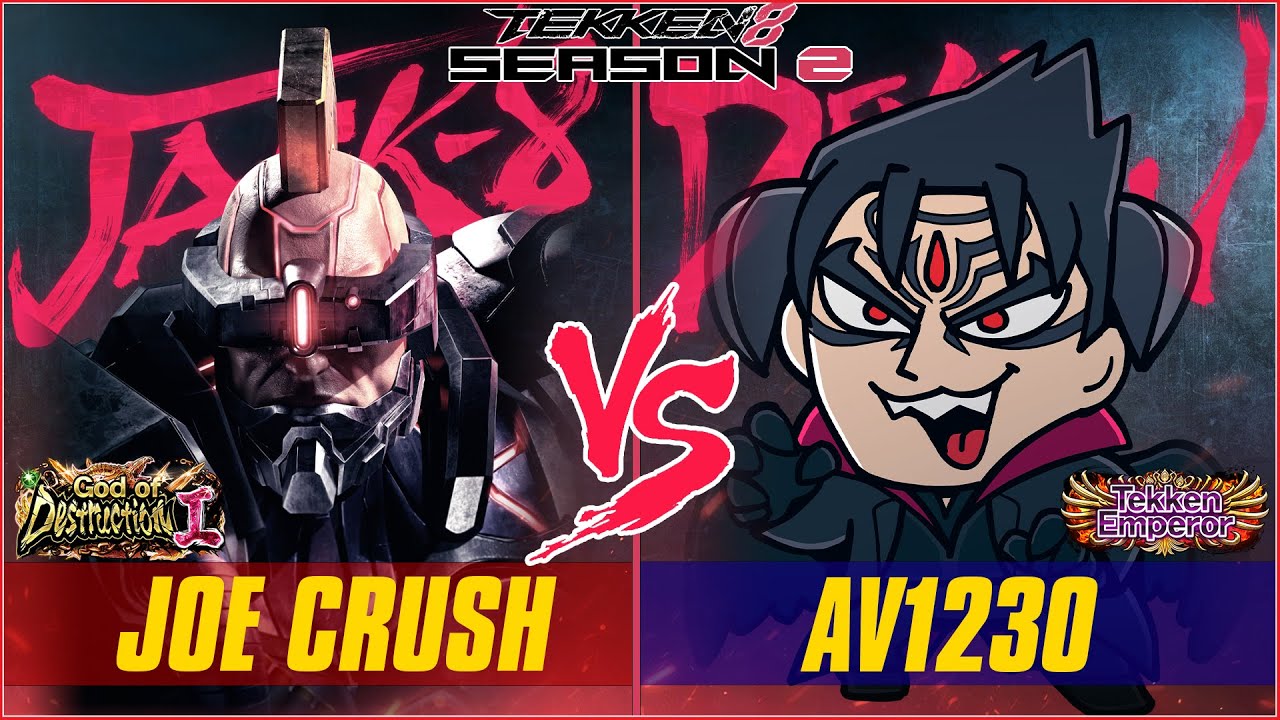 TEKKEN 8 SEASON 2 💥 JOE CRUSH (JACK-8) VS AV1230 (DEVIL JIN) 💥 | TEKKEN 8 RANKED MATCHES