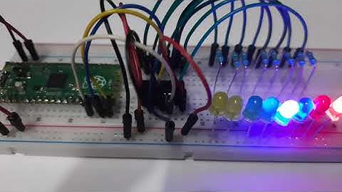 How to use the 74HC595 Shift Register with Raspberry PI Pico and MicroPython with example