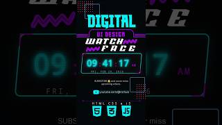 🔥 Neon Glitch Clock – Crazy Frontend Animation in HTML CSS JS | #coding