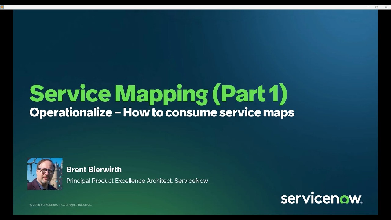 Service Mapping - Using Service Data Part 1 - YouTube