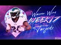 2021 Fantasy Football - Week 17 Waiver Wire Targets