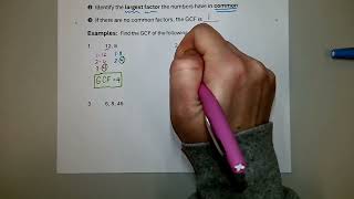 GCF of Numbers