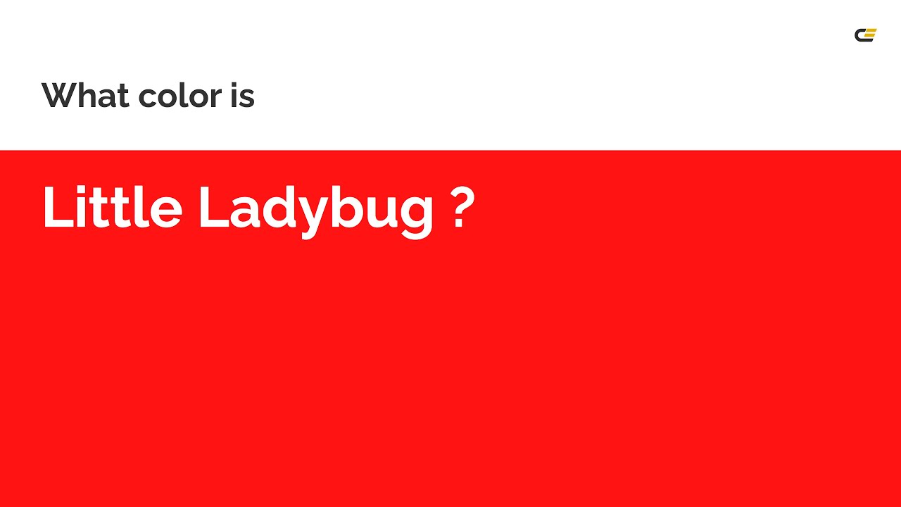 Little Ladybug color #ff1414 hex Cool Red color ff1414 - YouTube