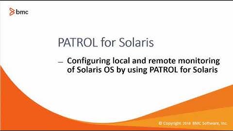 PATROL for Solaris : Configuring local and remote monitoring of Solaris OS