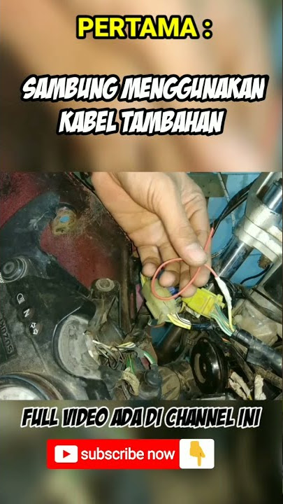 Cara Rubah Arus Ac ke FULL Dc Satria Fu #short