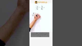 Solve Fractions 35  310 Explained math operationswithfractions subtractionoffractions