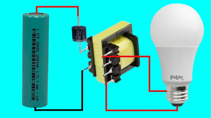 How To Make DC To AC Inverter. DC3.7V To AC220V. Using Old Mobile Charger. Simple Circuit
