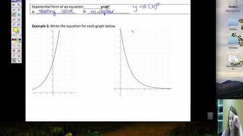 Exponential Equations from tables and graphs