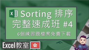 Excel Sorting (排序) 完整速成班 | 自訂排序 | 還原排序