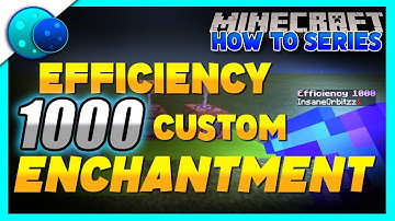 How To Make An Efficiency 1000 Custom Enchant Using Commands! On Minecraft Bedrock Edition!