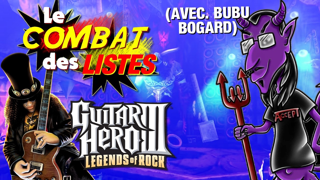 On Tierlist TOUS les Chapitres de Guitar Hero III avec Bubu Bogard! - Le Combat des Listes Ep.4
