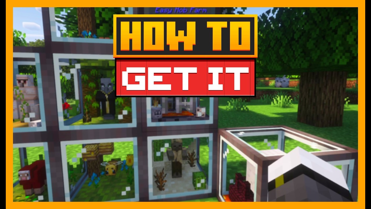 HOW TO USE Lucky Drop Farm in MINECRAFT with Easy Mob Farm - YouTube