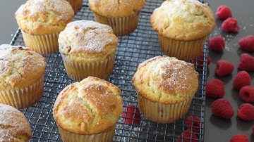 Delicious Raspberry and White Chocolate Muffins | Quick and Easy Recipe