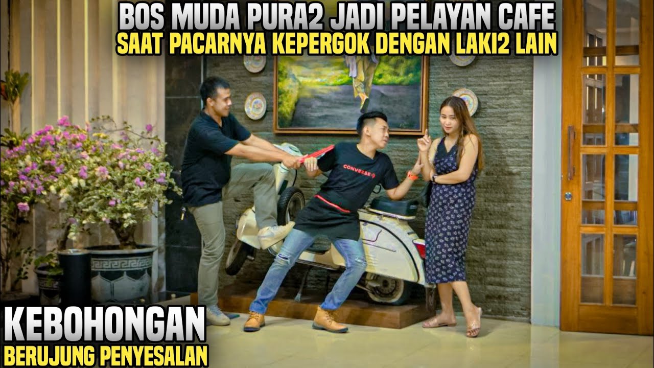 BOS MUDA PURA2 JADI PELAYAN CAFE SAAT PACARNYA KEPERGOK DENGAN PRIA LAIN !! Endingnya berujung ...