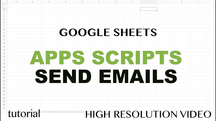 Google Sheets - Send Emails Using Apps Script JavaScript MailApp Tutorial - Part 12