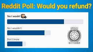 4.10.1 Reddit Poll: Would you take a refund?