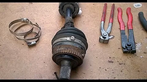 Removing and installing  CV joint clamps