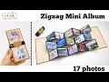 Hướng dẫn làm Album ảnh 3D, Zigzag Mini Album, Thiệp ảnh gợn sóng • NGOC VANG Handmade