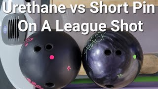 Urethane vs Short Pin Reactive Resin on a League Shot. Double Cross v Sneak Attack