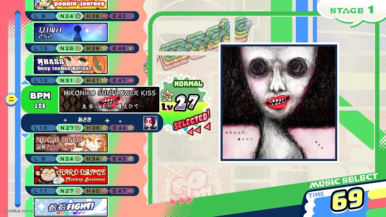 pop'n music High☆Cheers!!] ニコニコサンフラワーキッス/魚氷に上り