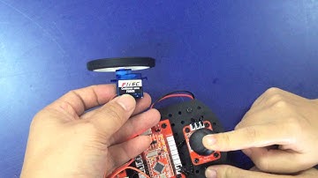 Feetech FS90R Continuous Rotation Micro Servo with wheel test
