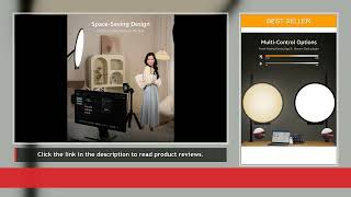 amaran Verge Max LED Video Light,60W Bi-Color Panel Light Charcoal | 22in Circular Edge-lit APP Con screenshot 5