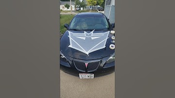 Painting Decepticon logo on my 2004 Pontiac Grand Prix pt 2 (next step in 48 hrs)