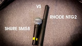 Guitar Amp Test - Rhode NTG 2 vs Shure SM 58 by Worgram 682 views 7 years ago 47 seconds