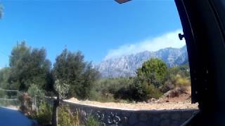 Wildfire in Makarska 2017, timelapse