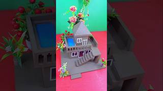 Amazing mud house with swimming pool 🏡 #clayhouse #craft #madhouse #art