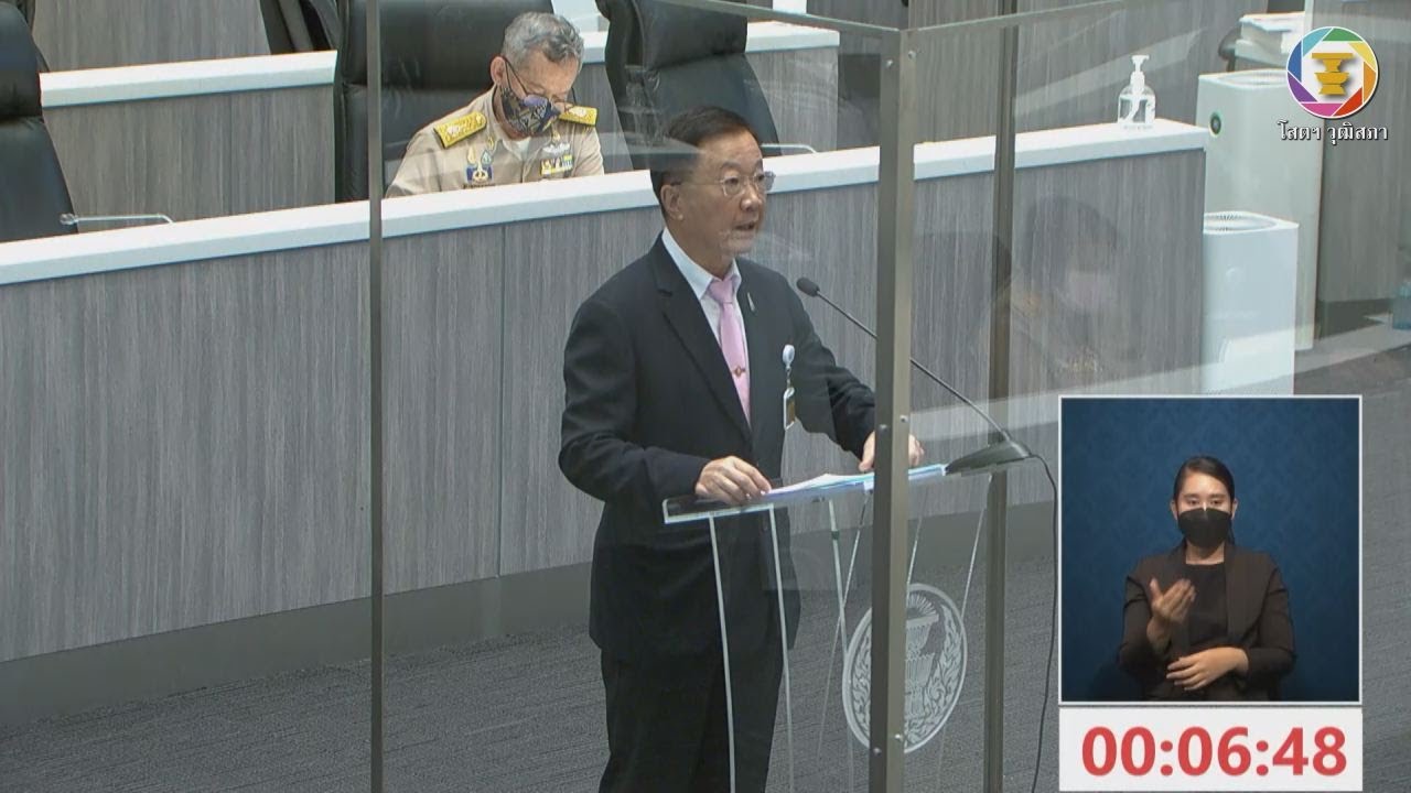 สว.นพ.อำพล จินดาวัฒนะ อภิปรายรายงานฯ เรื่อง การถ่ายโอนภารกิจโรงพยาบาลส่งเสริมสุขภาพตำบล รพ.สต.ฯ