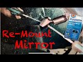 How to properly re glue a rear view mirror mount on a ford econoline van  wolfbox dash cam mount