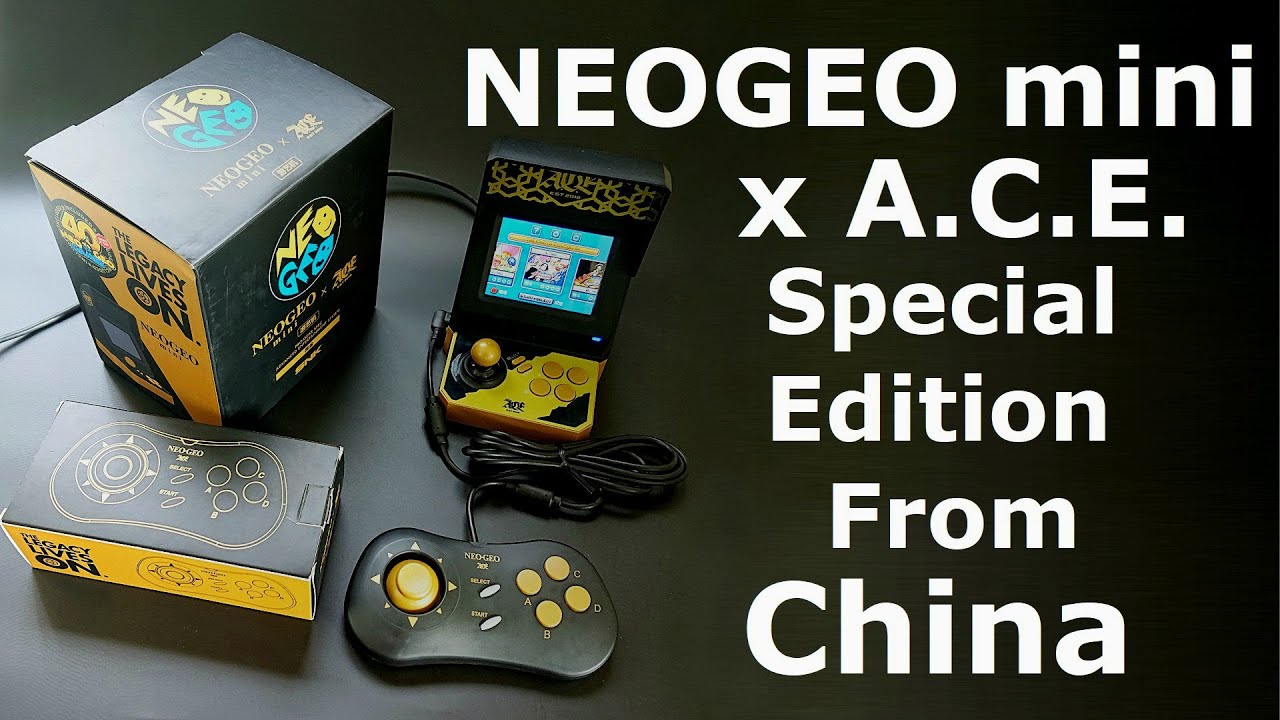 NEW! Neo Geo Mini x A.C.E. Special Limited Edition Unboxing ...