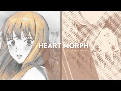 How to make a HEART MORPH on Alight Motion | kouhachu