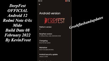 DerpFest OFFICIAL Android 12 Redmi Note 4/4x Mido