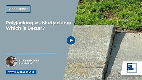 Polyjacking vs Mudjacking: Which is Better? | Foundation 1