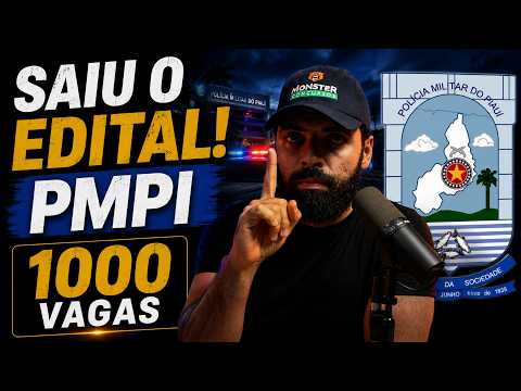 SAIU O EDITAL PMPI 2026! Veja Vagas, Salários e Como se Inscrever