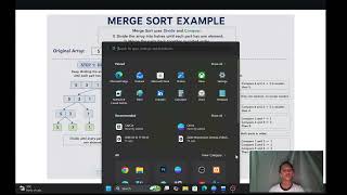 Merge Sort Algorithm using C++ discussion with code explanation using divide and conquer technique!