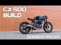 Cafe racer timelapse build  honda cx 500 bobber racer