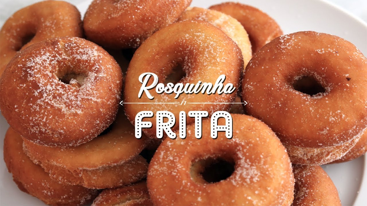 ROSQUINHA CASEIRA FRITA RECEITA FÁCIL E ECONÔMICA DONUTS FAKE DO BRASIL