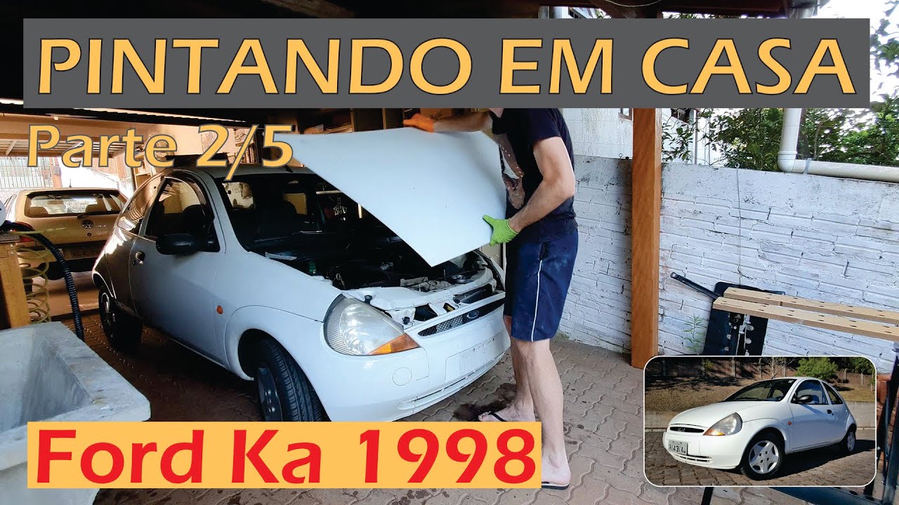 Pintando o carro em casa - Limpeza e Lixamento tinta antiga 