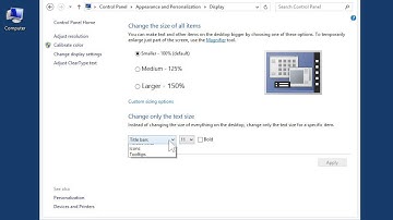 Windows 8.0 Professional - Change Windows Fonts