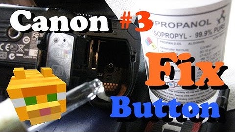 Canon shutter shooting button FIXED | 30D 40D 50D