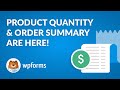 WPForms 1.8.7 Announcement - Product Quantities & Order Summaries