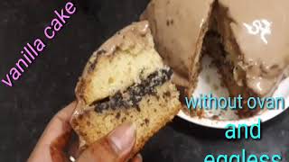 vanilla flavour chocolate cake/eggless & without ovan/cake recipy with simple tips and tricks screenshot 2