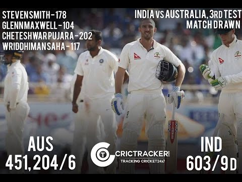 ind-vs-aus-day-5---3rd-test-match-draw-ranchi-2017-|-highlights/review