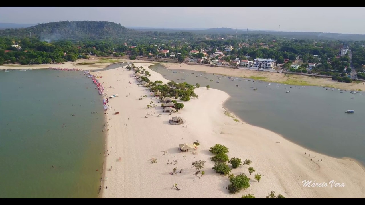 Ilha do Amor ou Praia do Amor em Alter do Chão - Santarém com Drone e ...